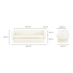 Koba Sofa Maya White 18 Koba Sofa Maya White JM-1001-18 JM 1001 18 70