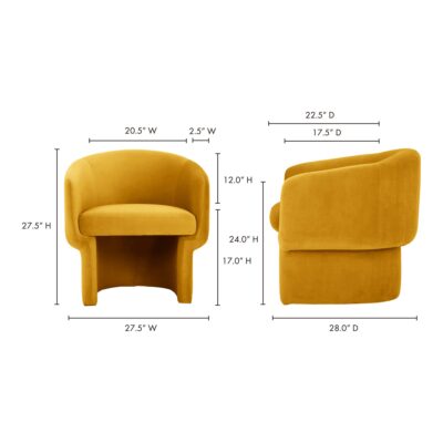 Franco Chair Mustard JM-1005-09 JM 1005 09 70