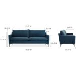Paris Sofa Blue JM-1011-26 JM 1011 26 70