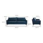 Paris Sofa Blue 19 Paris Sofa Blue JM-1011-26 JM 1011 26 70