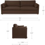 Shea Sofa Dark Brown JP-1000-20 JP 1000 20 70 dim