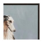 Blue Framed Painting JQ-1060-37 JQ 1060 37 Blue closeup shadsilo