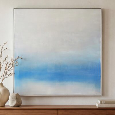 Morning Light Framed Painting Blue Palette