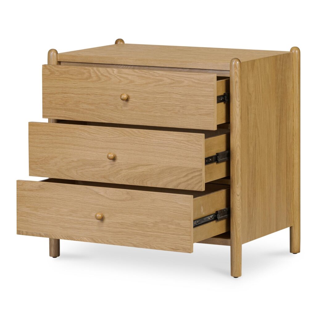 Billy 3 Drawer Nightstand Natural - Image 8