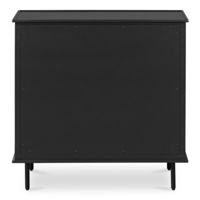 Reagan 3 Drawer Nightstand Black JU-1007-02 JU 1007 02 03