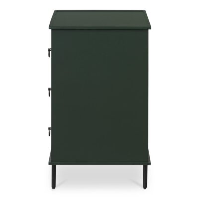 Reagan 3 Drawer Nightstand Deep Green JU-1007-27 JU 1007 27 02