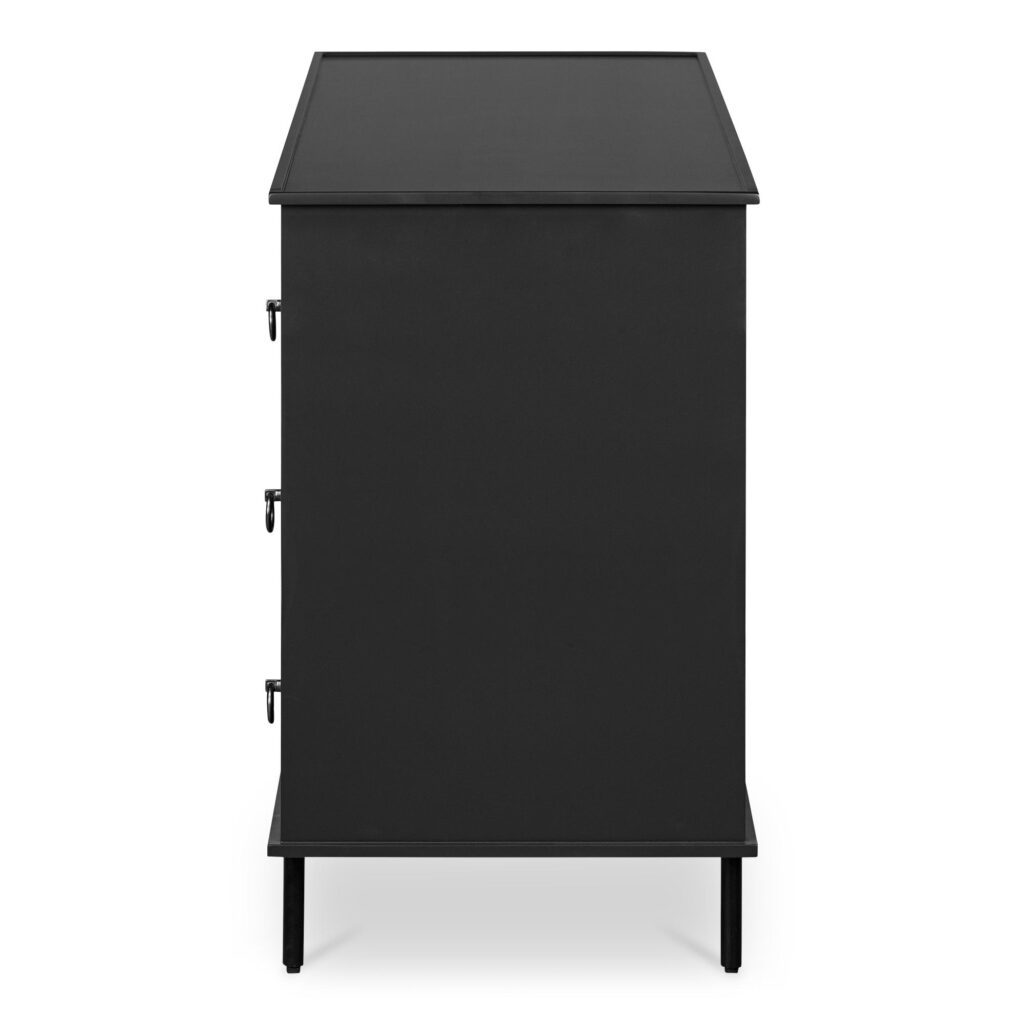 Reagan 6 Drawer Dresser Black - Image 3