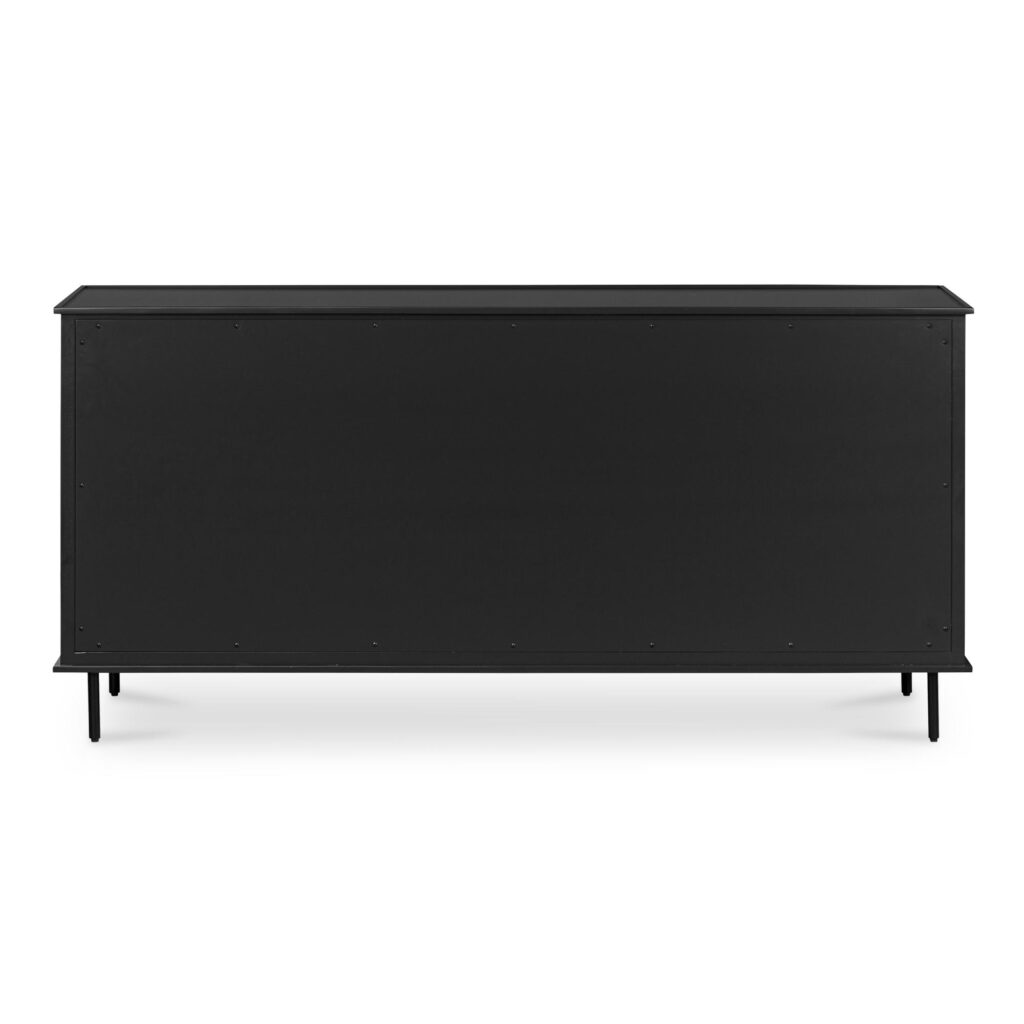 Reagan 6 Drawer Dresser Black - Image 4