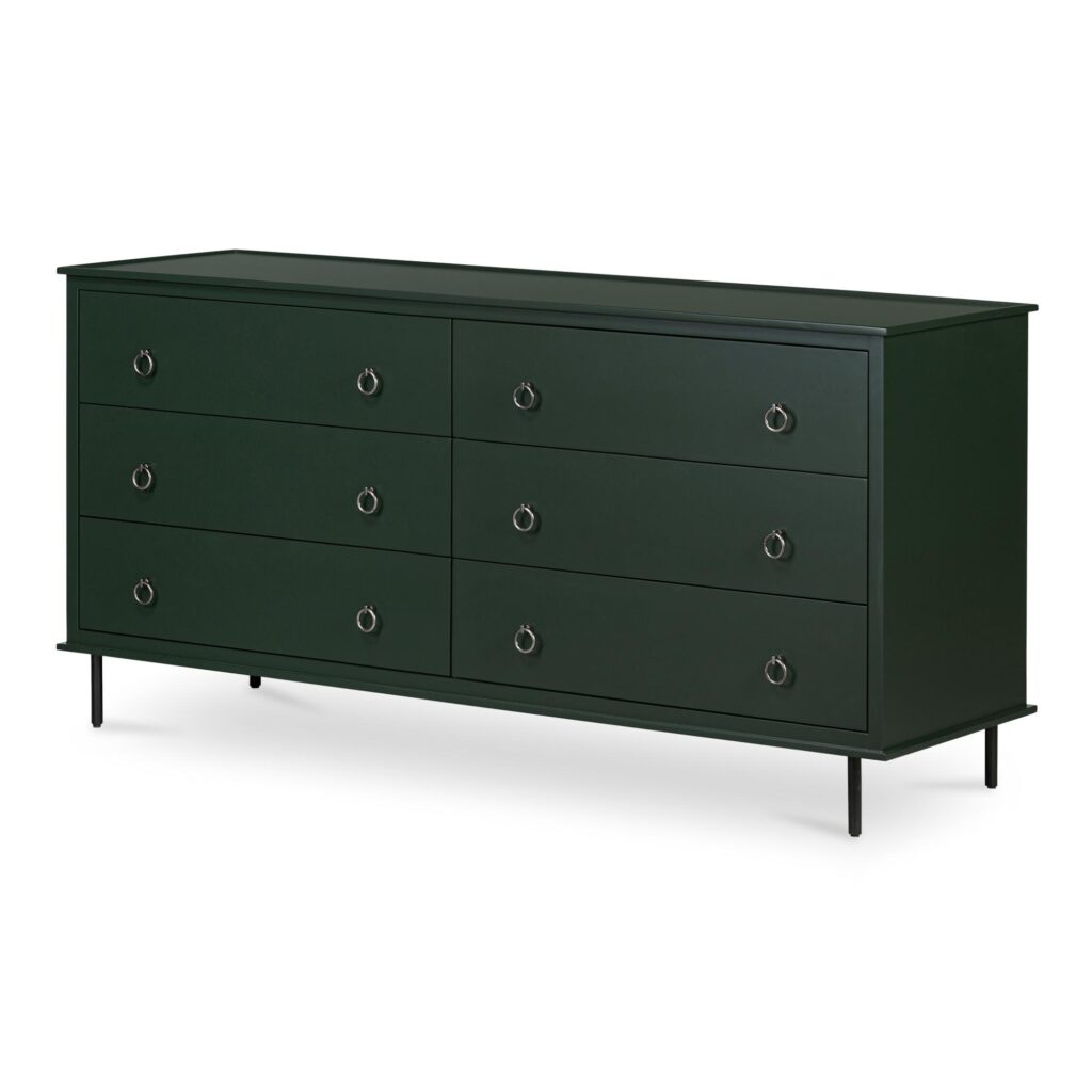 Reagan 6 Drawer Dresser Deep Green - Image 2