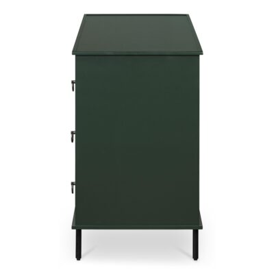 Reagan 6 Drawer Dresser Deep Green JU-1008-27 JU 1008 27 02