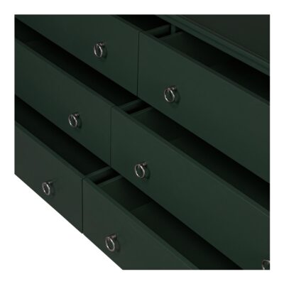 Reagan 6 Drawer Dresser Deep Green JU-1008-27 JU 1008 27 09