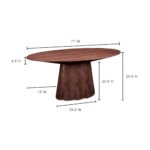Otago Oval Dining Table Walnut 5 Otago Oval Dining Table Walnut KC-1007-03-0 KC 1007 03 70