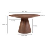 Otago Dining Table 54In Round Walnut 17 Otago Dining Table 54In Round Walnut KC-1029-03-0 KC 1029 03 70