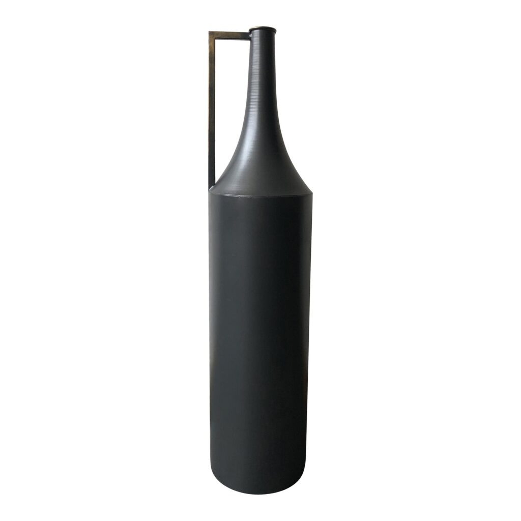 Argus Metal Vase Black