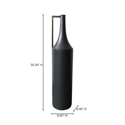 Argus Metal Vase Black KK-1016-02 KK 1016 02 70