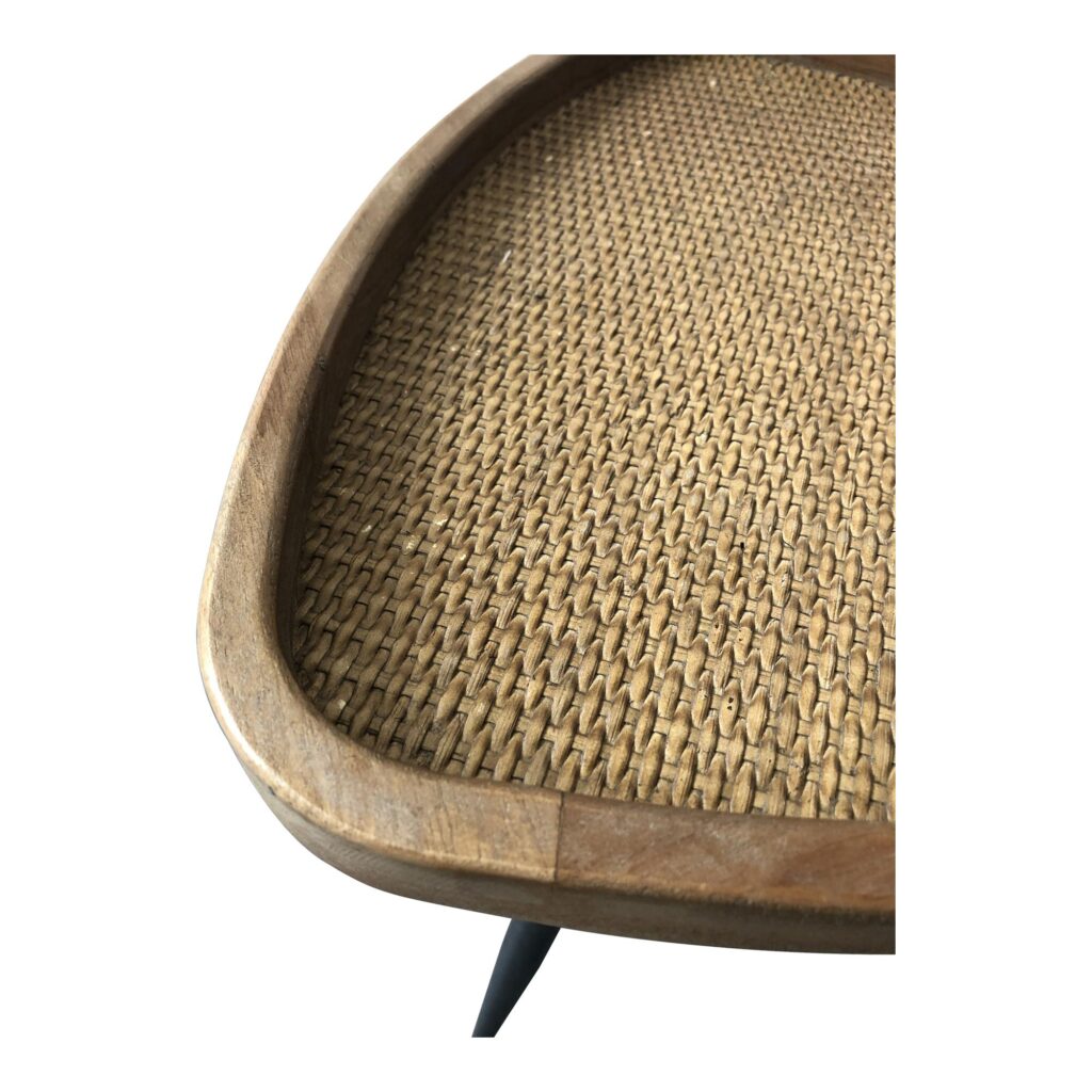 Rollo Rattan Side Table Natural - Image 3