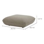 Zeppelin Ottoman Speckled Pumice 15 Zeppelin Ottoman Speckled Pumice KQ-1014-15 KQ 1014 15 70