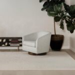 Oscy Swivel Chair Splashed White KQ-1015-05-CAN KQ 1015 05 CAN 10