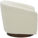 Oscy Swivel Chair Vegan Shearling White KQ-1015-24-CAN KQ 1015 24 02