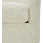 Oscy Swivel Chair Vegan Shearling White KQ-1015-24-CAN KQ 1015 24 06