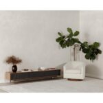 Oscy Swivel Chair Vegan Shearling White KQ-1015-24-CAN KQ 1015 24 30