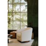 Oscy Swivel Chair Vegan Shearling White KQ-1015-24-CAN KQ 1015 24 32
