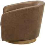 Oscy Leather Swivel Chair Tan 12 Oscy Leather Swivel Chair Tan KQ-1015-40-CAN KQ 1015 40 02