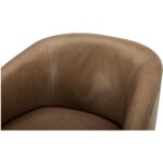Oscy Leather Swivel Chair Tan 15 Oscy Leather Swivel Chair Tan KQ-1015-40-CAN KQ 1015 40 05