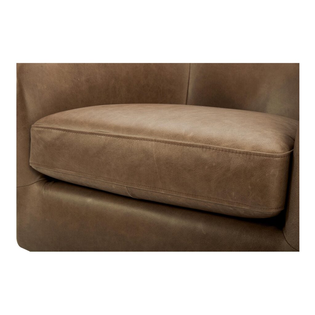 Oscy Leather Swivel Chair - Image 7