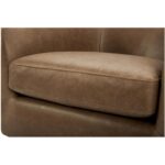 Oscy Leather Swivel Chair Tan 16 Oscy Leather Swivel Chair Tan KQ-1015-40-CAN KQ 1015 40 06