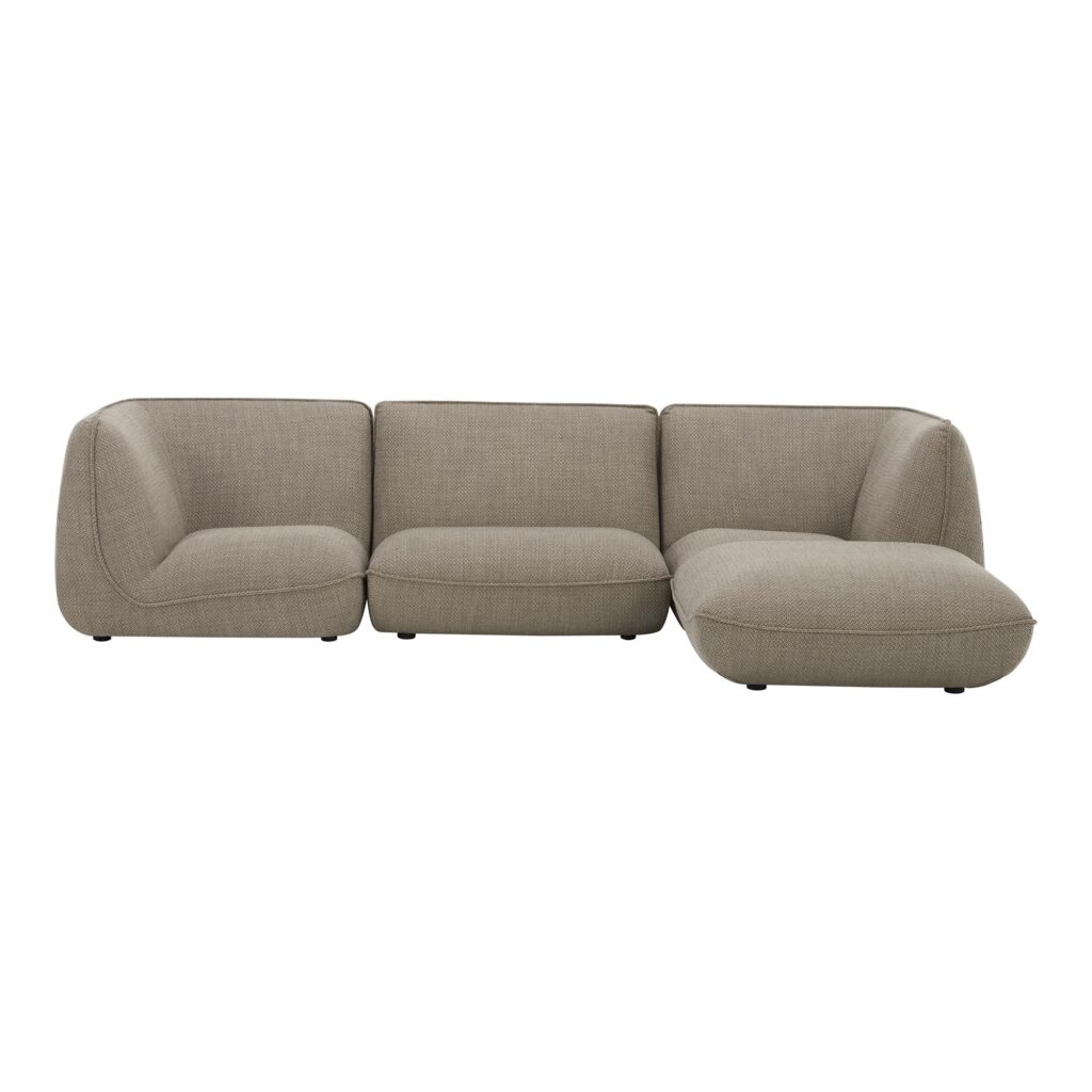 Zeppelin Lounge Modular Sectional Speckled Pumice - Image 5