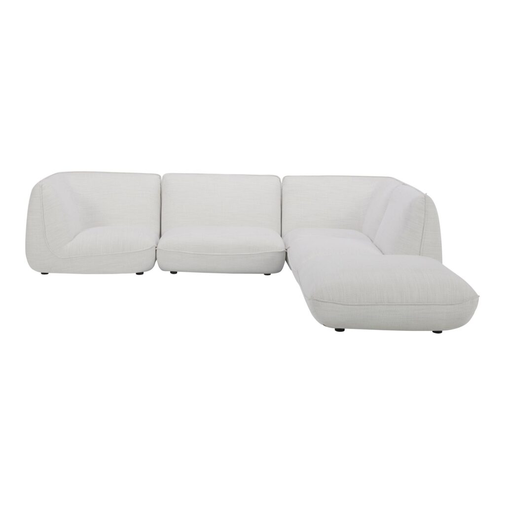 Zeppelin Lounge Modular Sectional Salt Stone White