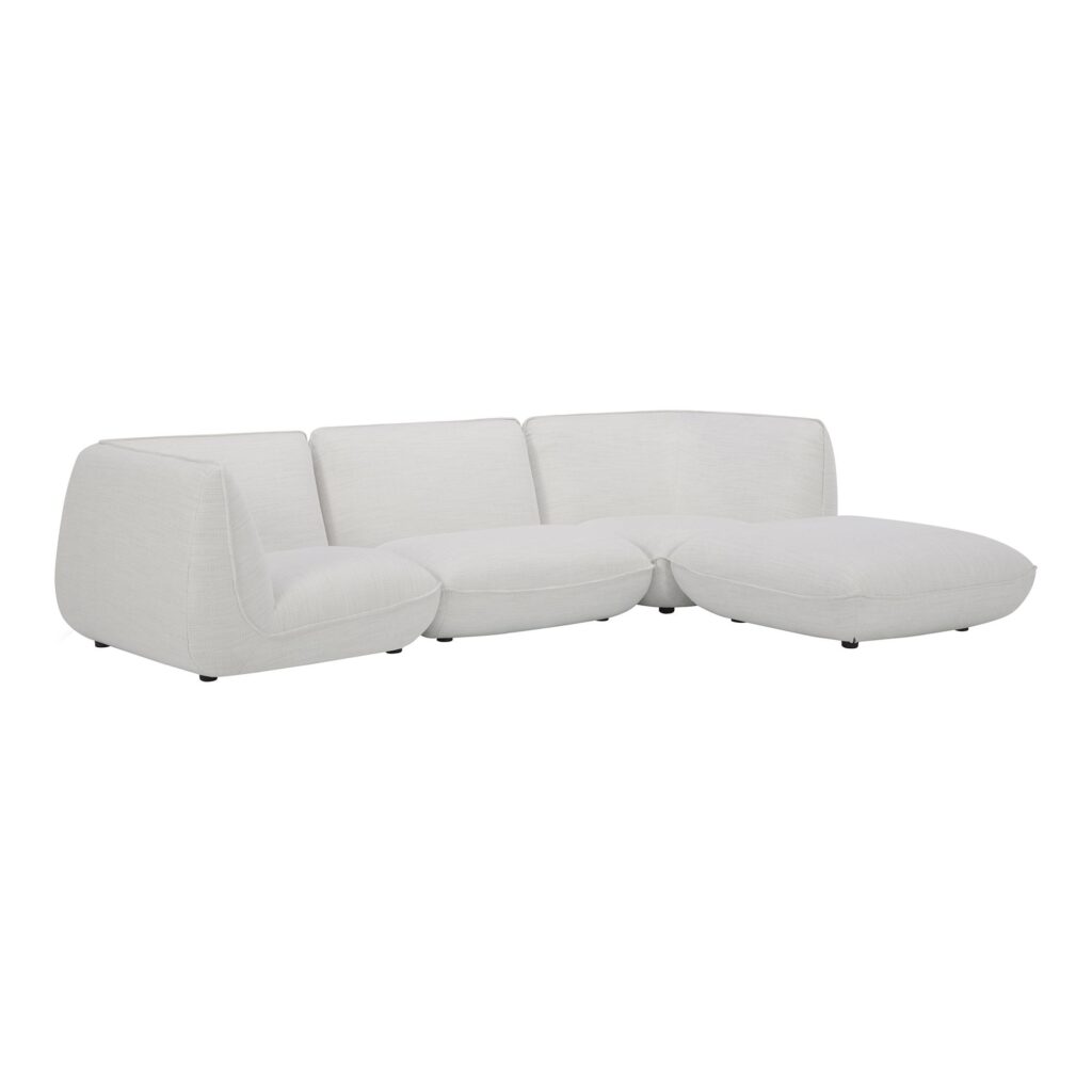 Zeppelin Lounge Modular Sectional Salt Stone White - Image 2