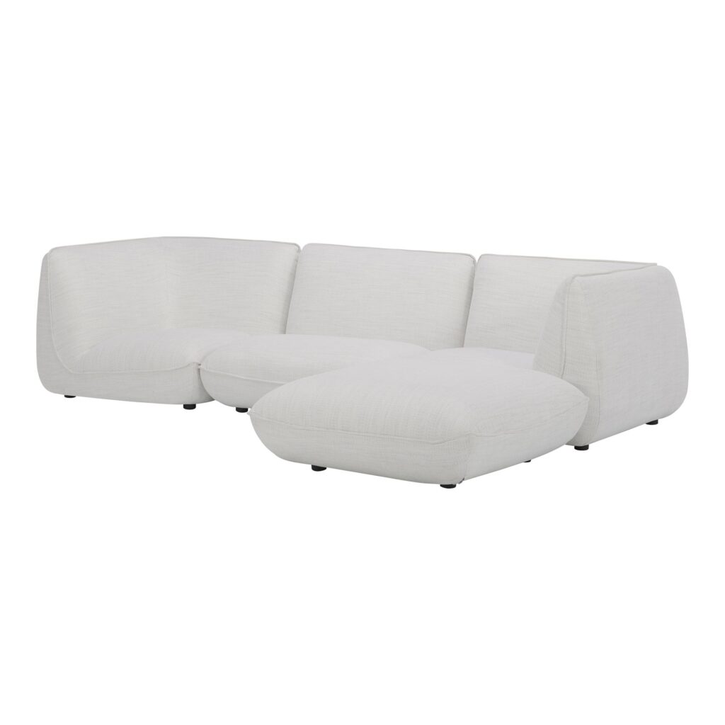 Zeppelin Lounge Modular Sectional Salt Stone White - Image 3