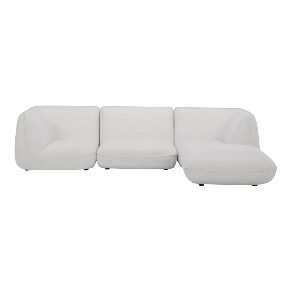 Zeppelin Lounge Modular Sectional Salt Stone White - Image 4