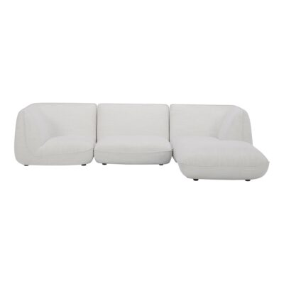 Zeppelin Lounge Modular Sectional Salt Stone White KQ-1019-18 KQ 1019 18 03