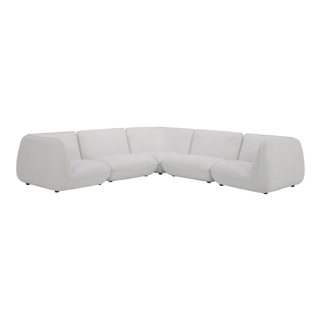 Zeppelin Classic L Modular Sectional Salt Stone White