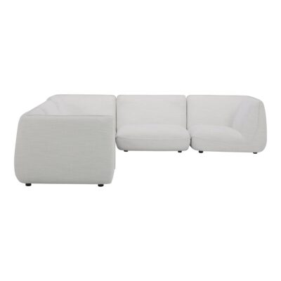 Zeppelin Classic L Modular Sectional Salt Stone White KQ-1021-18 KQ 1021 18 01