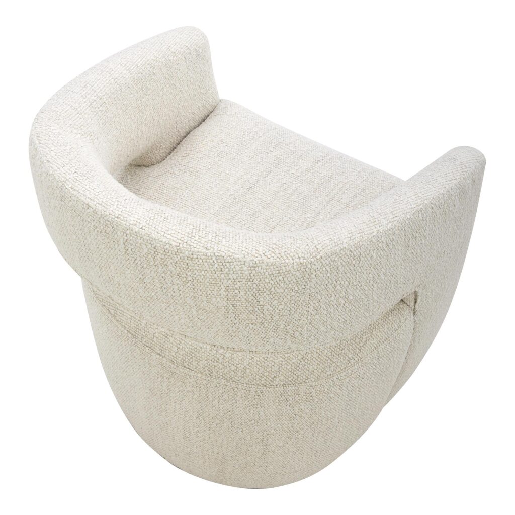 Barrow Performance Fabric Rolling Dining Chair - Image 5