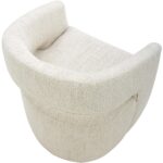 Barrow Rolling Dining Chair White Mist KQ-1024-18-CAN KQ 1024 18 04
