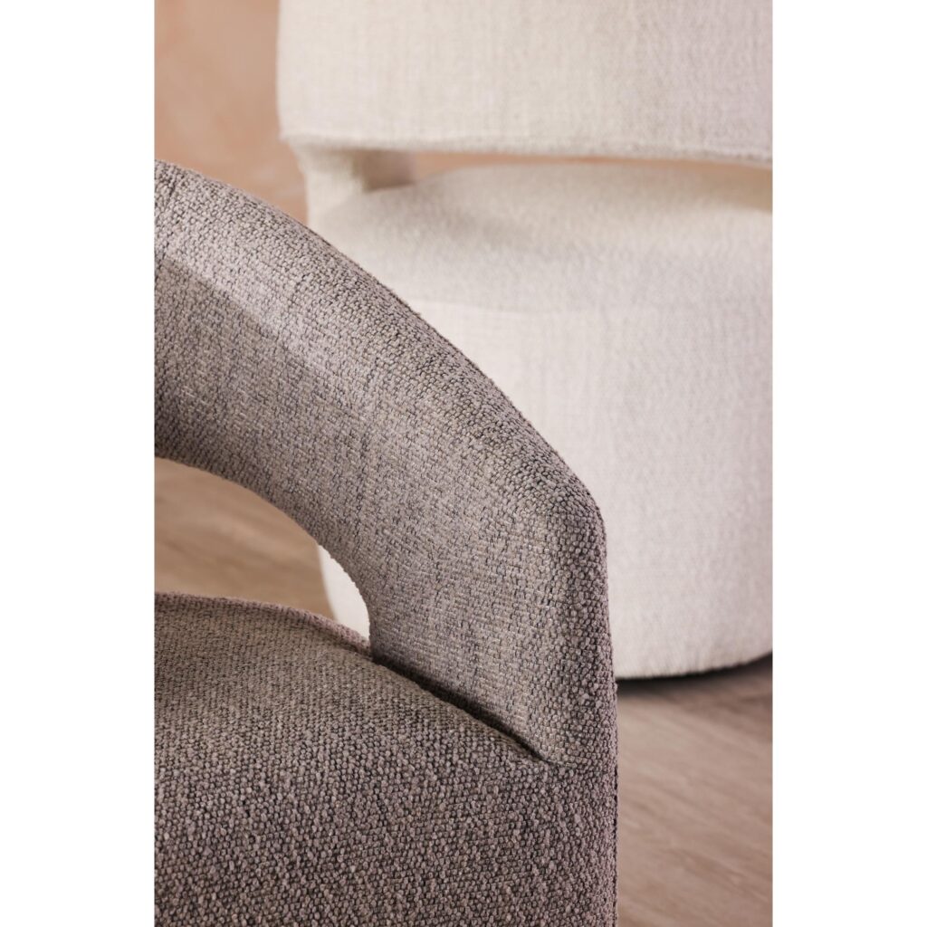 Barrow Performance Fabric Rolling Dining Chair - Image 8