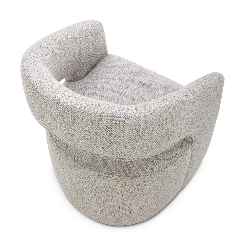 Barrow Performance Fabric Rolling Dining Chair - Image 3