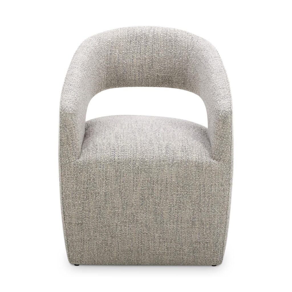 Barrow Performance Fabric Rolling Dining Chair