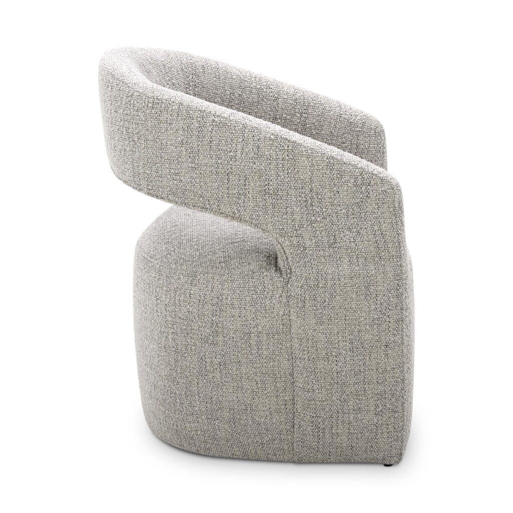 Barrow Performance Fabric Rolling Dining Chair - Image 4