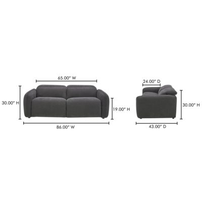 Eli Power Recliner Sofa KQ-1028-07 KQ 1028 07 70