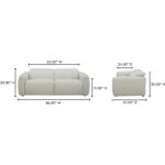 Eli Power Recliner Sofa Warm White KQ-1028-18-CAN KQ 1028 18 70