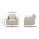 Linden Swivel Chair Soft Beige 19 Linden Swivel Chair Soft Beige KQ-1029-34-CAN KQ 1029 34 70