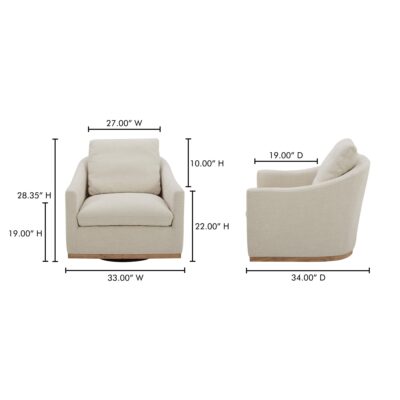 Linden Swivel Chair KQ-1029-34 KQ 1029 34 70