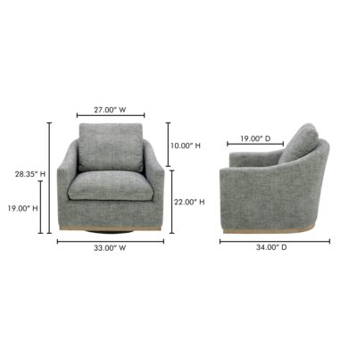 Linden Swivel Chair KQ-1029-37 KQ 1029 37 70