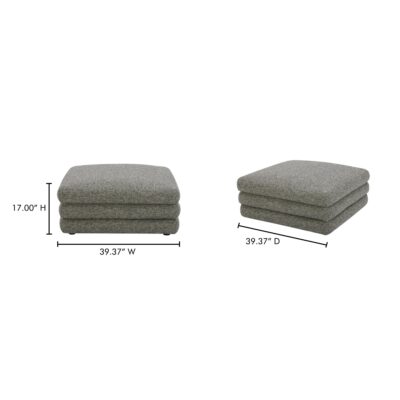 Lowtide Ottoman Stone Tweed KQ-1032-37 KQ 1032 37 70